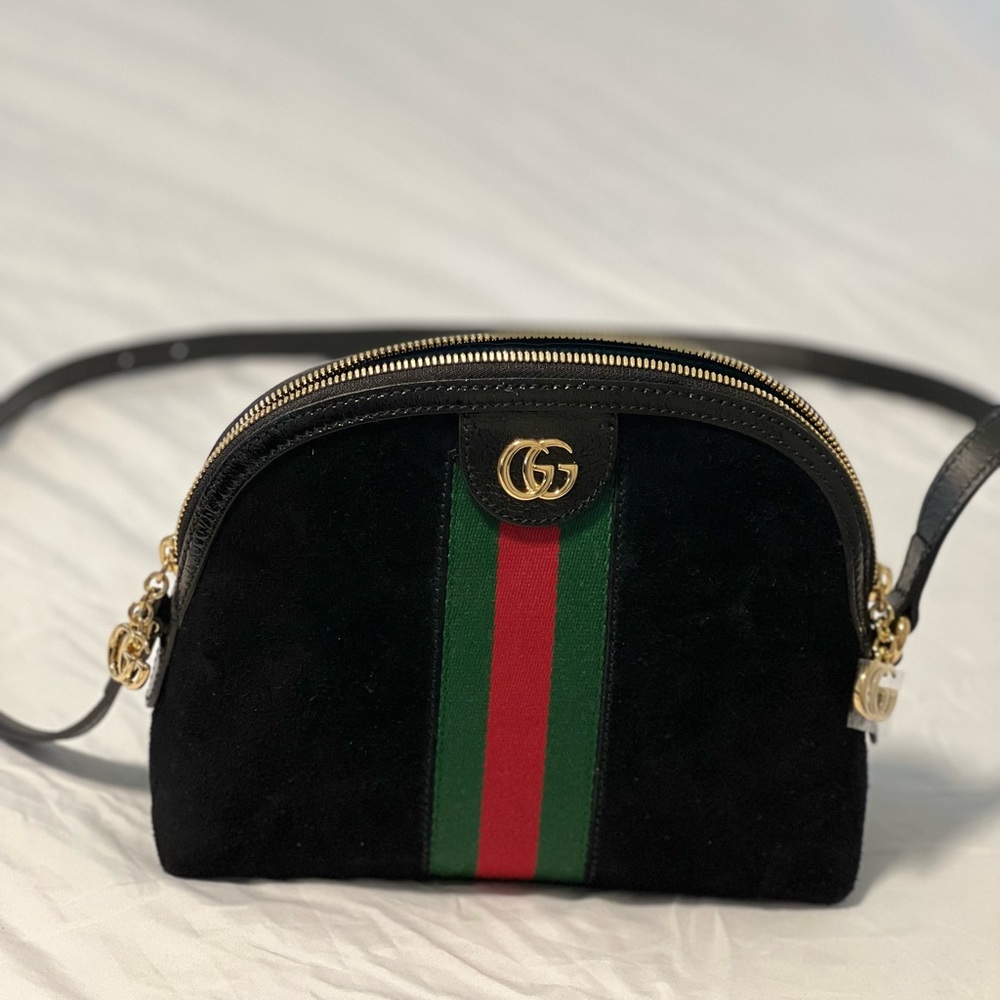 Gucci Ophidia Small Suede Shoulder Bag
